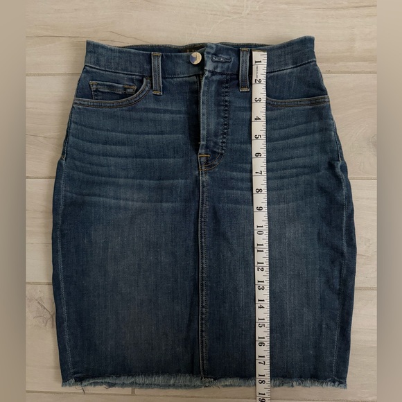 Jen 7 by 7 for all mankind, denim pencil skirt, twilight, size 0 - Picture 6 of 9